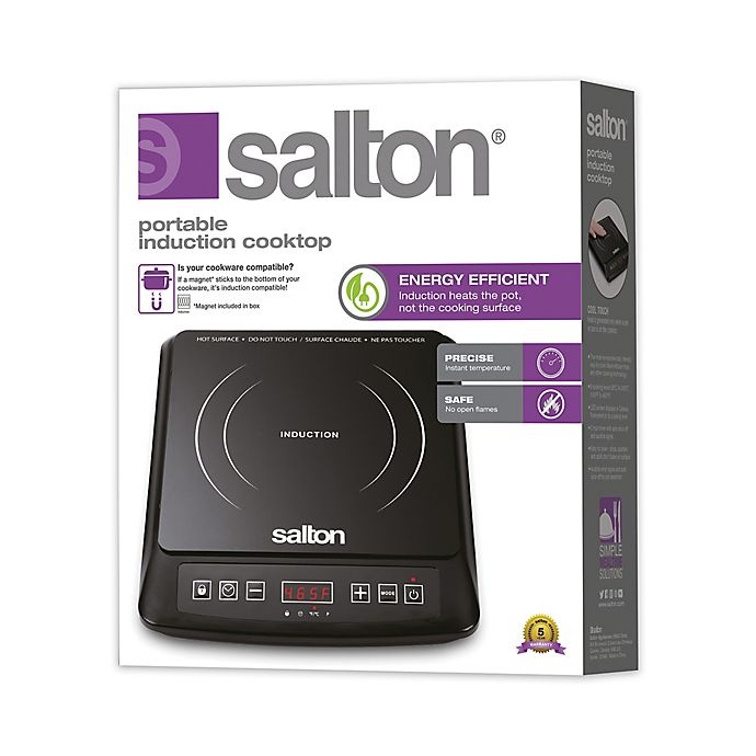 slide 3 of 3, Salton Portable Double Induction Cooktop, 1 ct