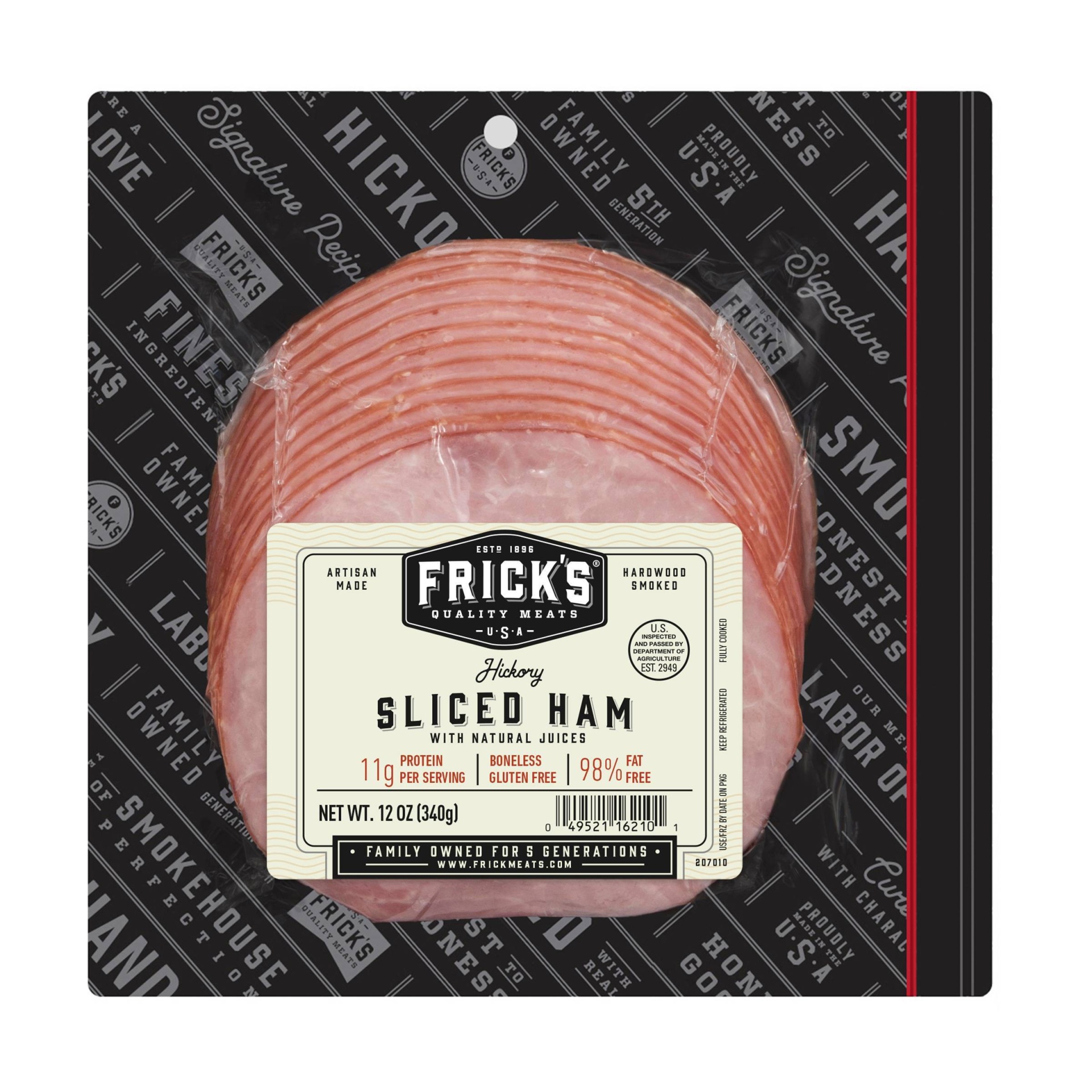 slide 1 of 3, Frick's Hickory Thin Sliced Ham, 12 oz