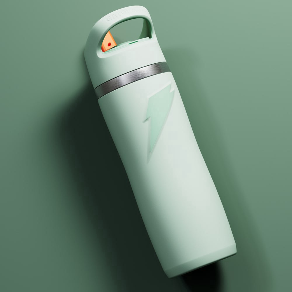 slide 2 of 4, Gatorade® Sage Straw Cap Water Bottle, 22 oz