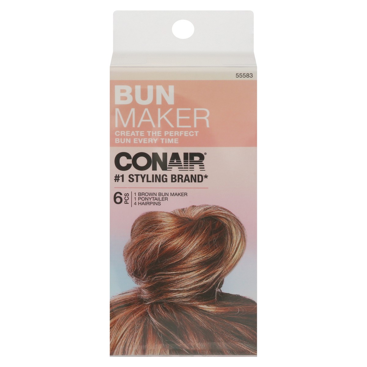 slide 1 of 17, Conair Brown Bun Maker 1 ea, 1 ct