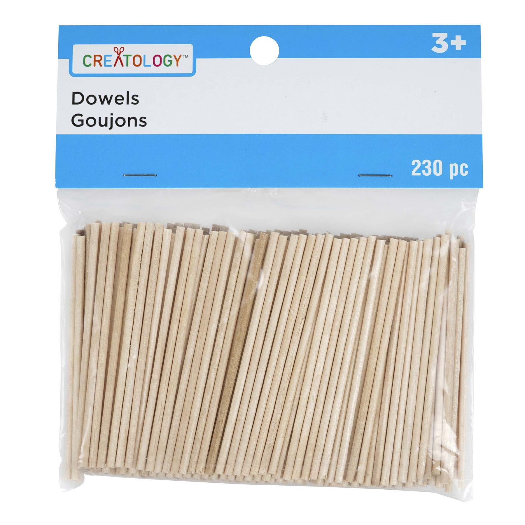 slide 2 of 3, 2.5" Wooden Dowels By Creatology, 0.07 in x 2.6 in