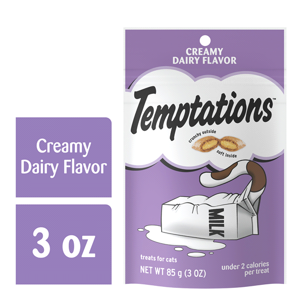 slide 1 of 1, Whiskas Temptations Classic Treats For Cats Creamy Dairy Flavor, 3 oz