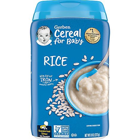 slide 1 of 1, Gerber 1st Foods Rice Baby Cereal Canister - 8 Oz, 8 oz