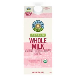 Full Circle Market Organic Whole Milk 0.5 gal
