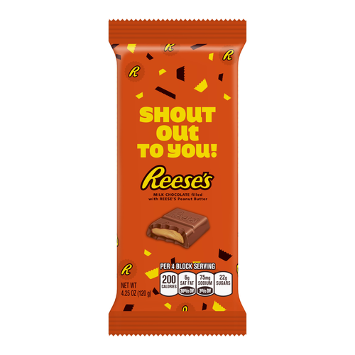 slide 1 of 1, Reese's Can'T Thank You Enough! Appreciation Peanut Butter Milk Chocolate Blocks, 4.25 oz