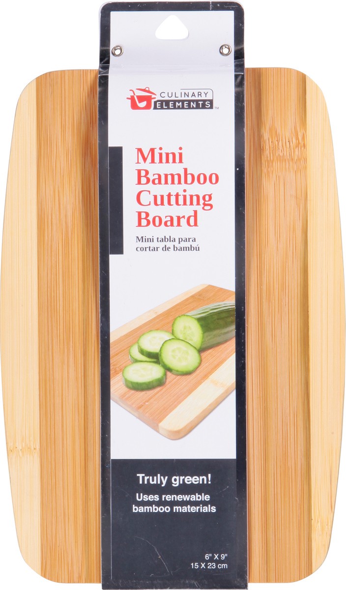 slide 1 of 12, Culinary Elements Bamboo Cutting Board, 1 ct