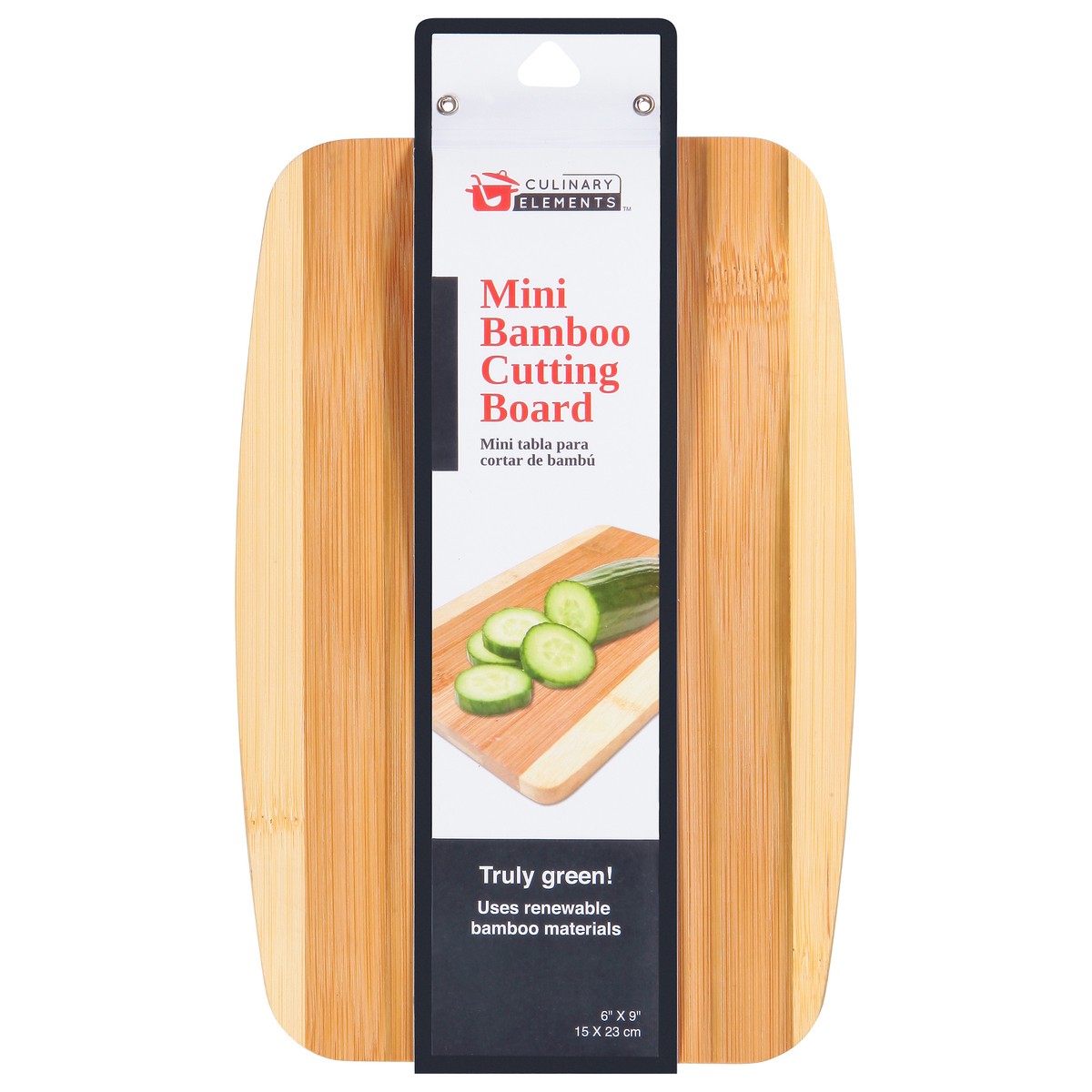 slide 1 of 12, Culinary Elements Bamboo Cutting Board, 1 ct