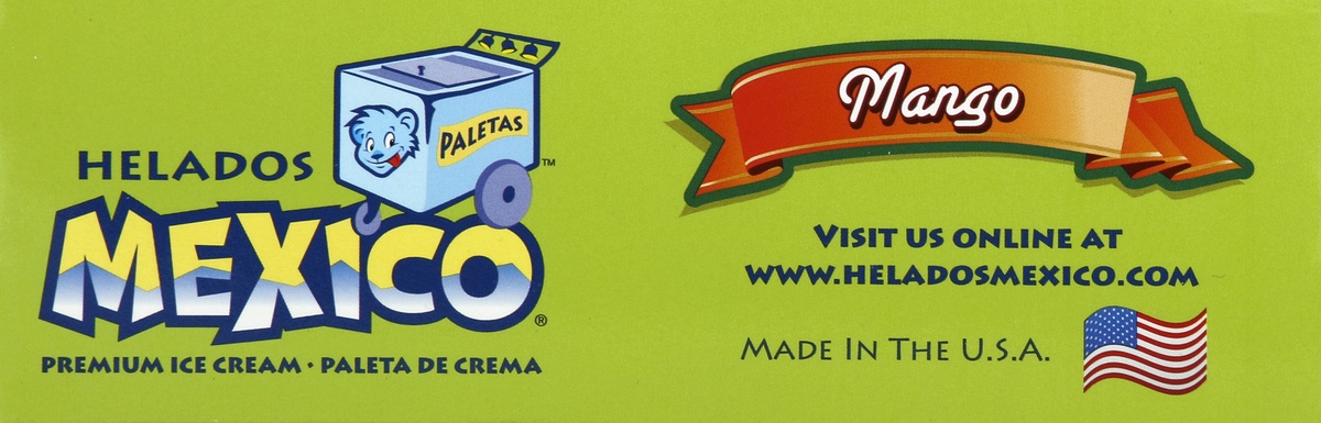 slide 3 of 6, Helados Mexico Mango Ice Cream Bars, 6 ct; 3 fl oz