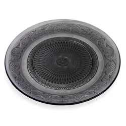Core Bamboo Medici Medallion Plate Gray 10 in