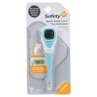 slide 1 of 2, Safety 1st Quick Read 2-in-1 Thermometer, 1 ct