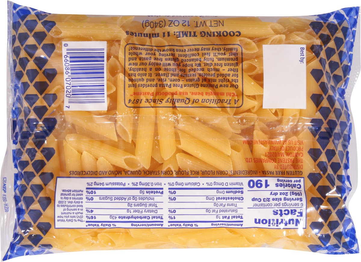 slide 6 of 9, Pastene Gluten Free Penne Rigate 12 oz, 12 oz