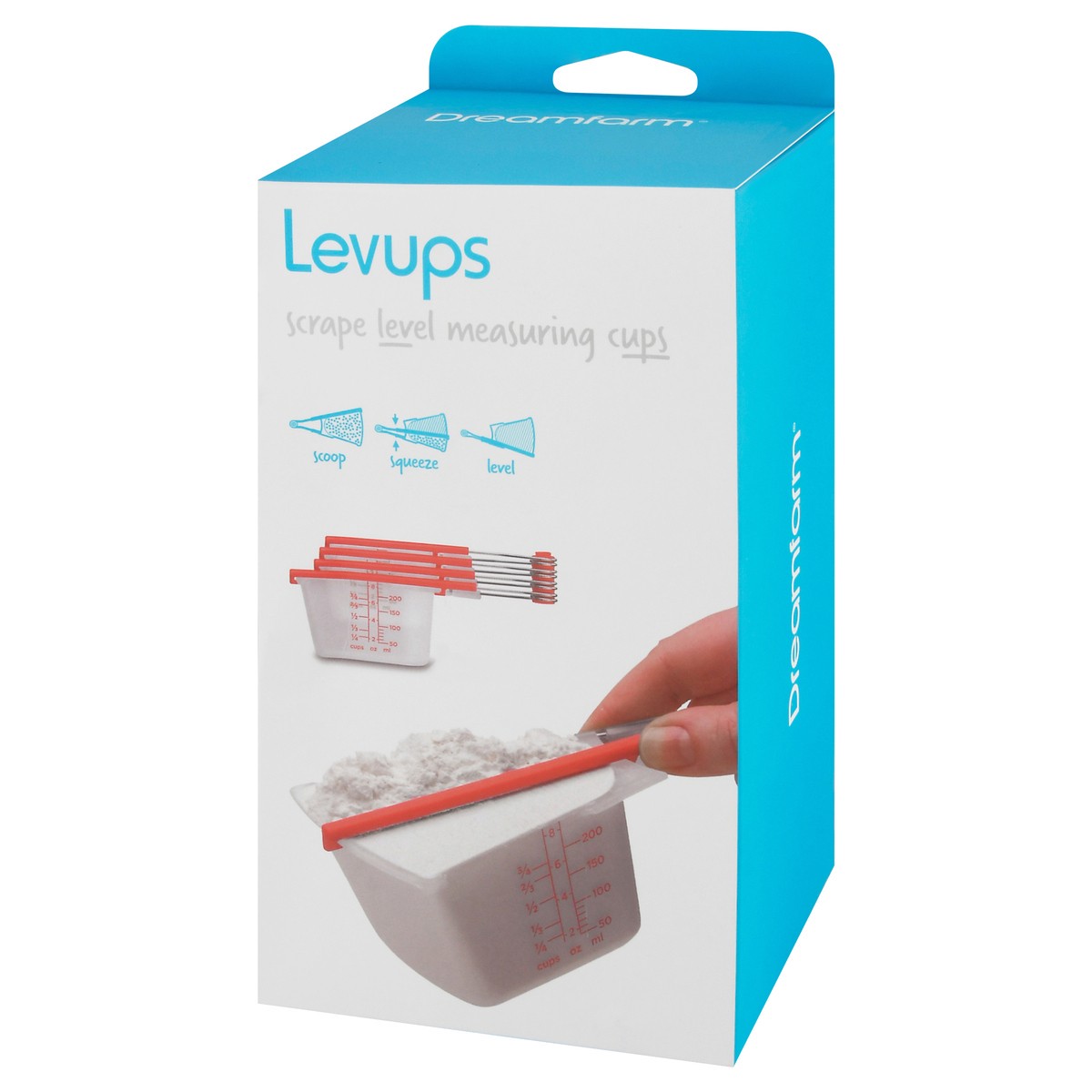 slide 3 of 9, Dreamfarm Clear/Red Levups 1 ea Box, 1 ct