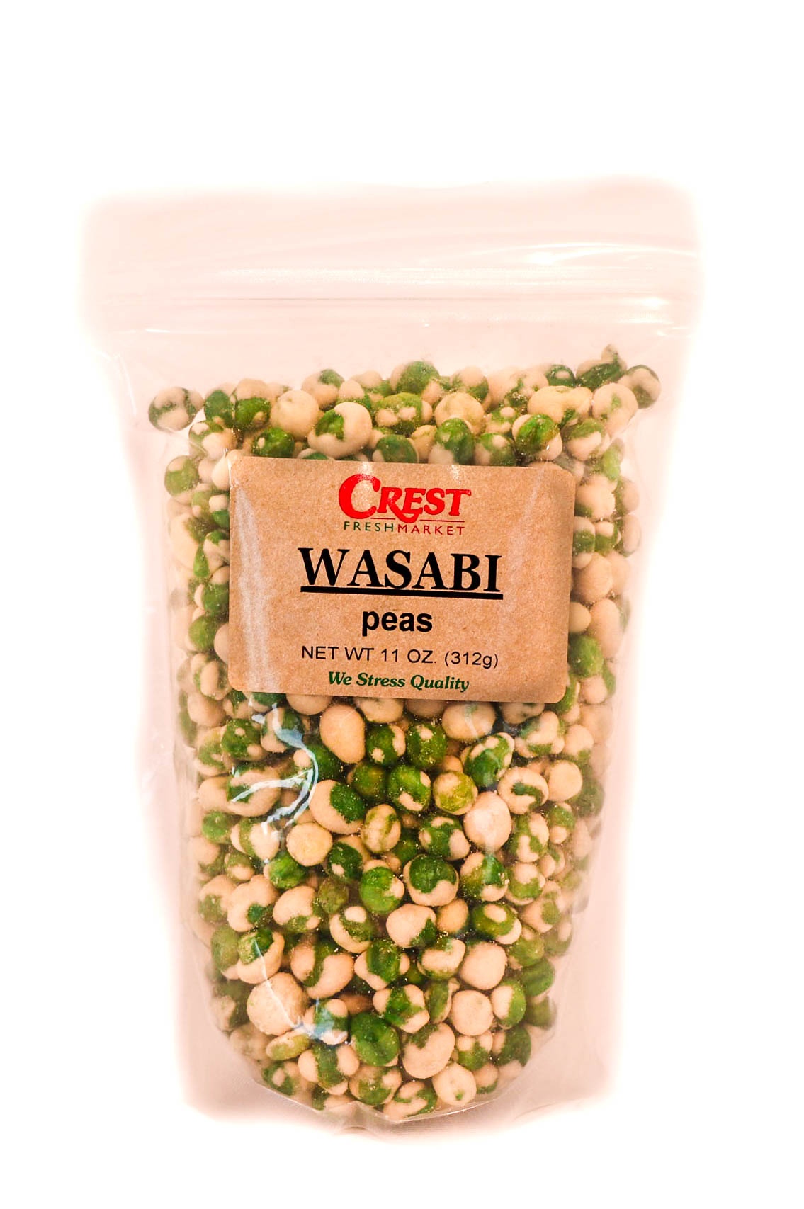 slide 1 of 1, Crest Fresh Market Wasabi Peas Bag, 11 oz