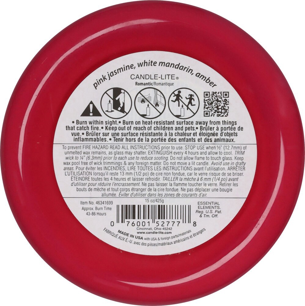 slide 2 of 3, Essential Elements Vibes Jar Candle Romantic, 15 oz