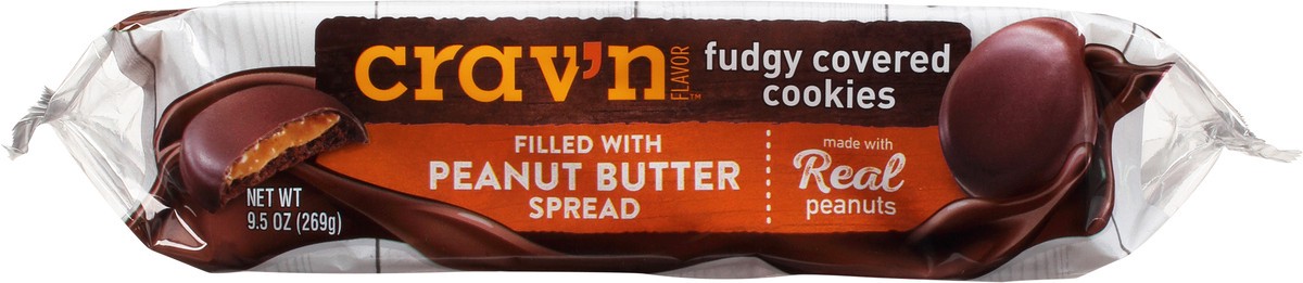 slide 3 of 19, Crav'n Flavor Fudgy Covered Peanut Butter Cookies 9.5 oz, 9.5 oz