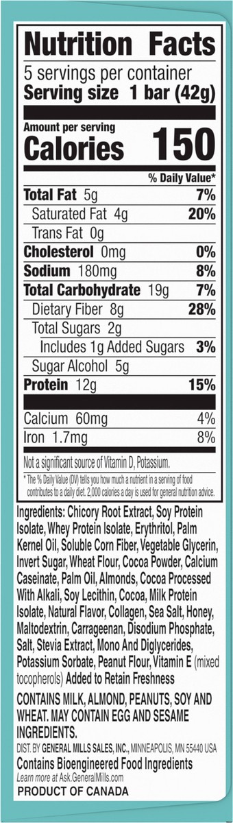 slide 5 of 9, Fiber One Weight Watchers Fudge Chocolate Cookie Protein Bars, 5 ct; 7.45 oz