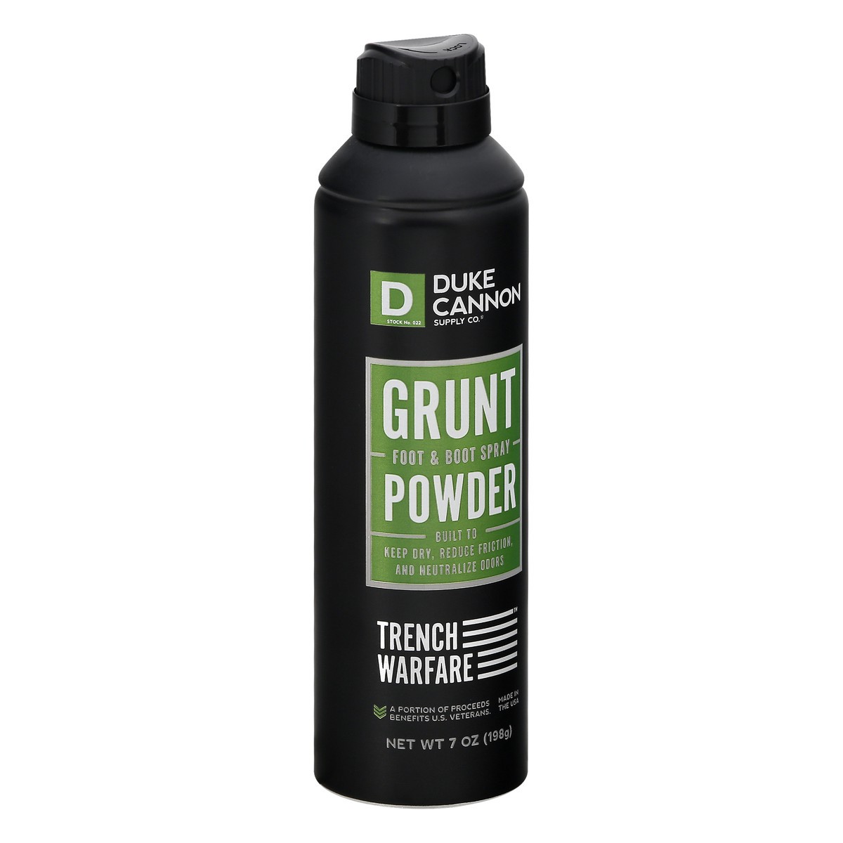 slide 5 of 11, Duke Cannon Grunt Powder Foot & Boot Spray 7 oz, 1 ct