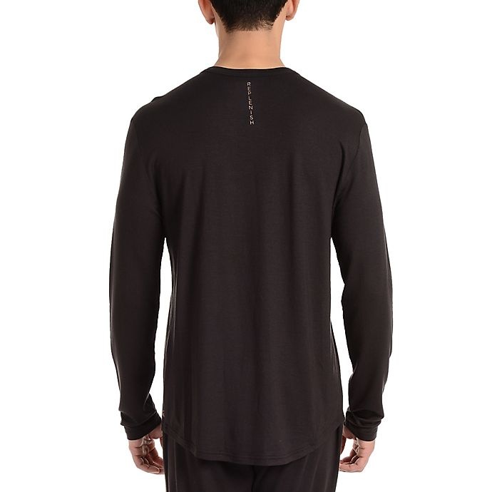 slide 4 of 4, Copper Fit Essential Small/Medium Men's Sleep Shirt - Onyx, 1 ct