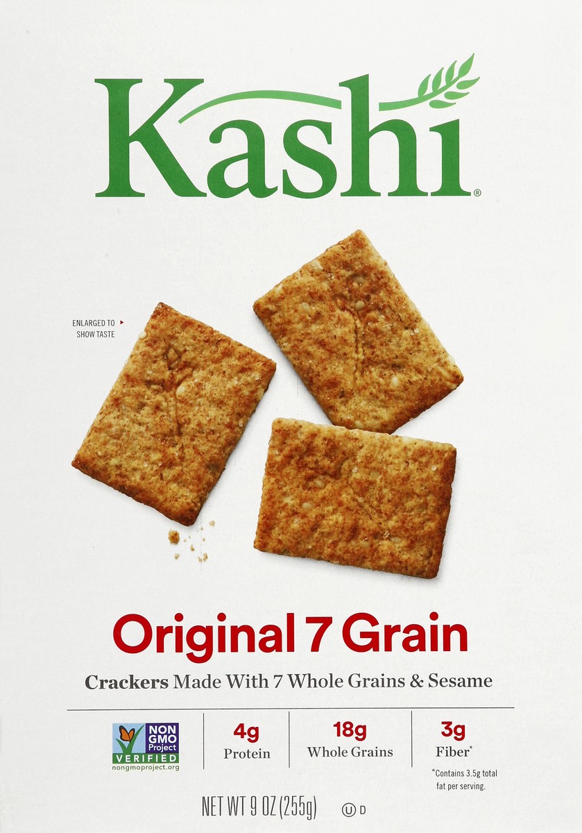 slide 5 of 6, Kashi Original 7 Grain Crackers With Whole Grains & Sesame, 9 oz