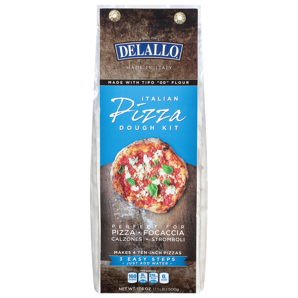 slide 1 of 1, DeLallo Dough Kit, Italian Pizza, 17.6 oz