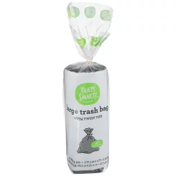 That's Smart! Large Trash Bags With Twist Ties