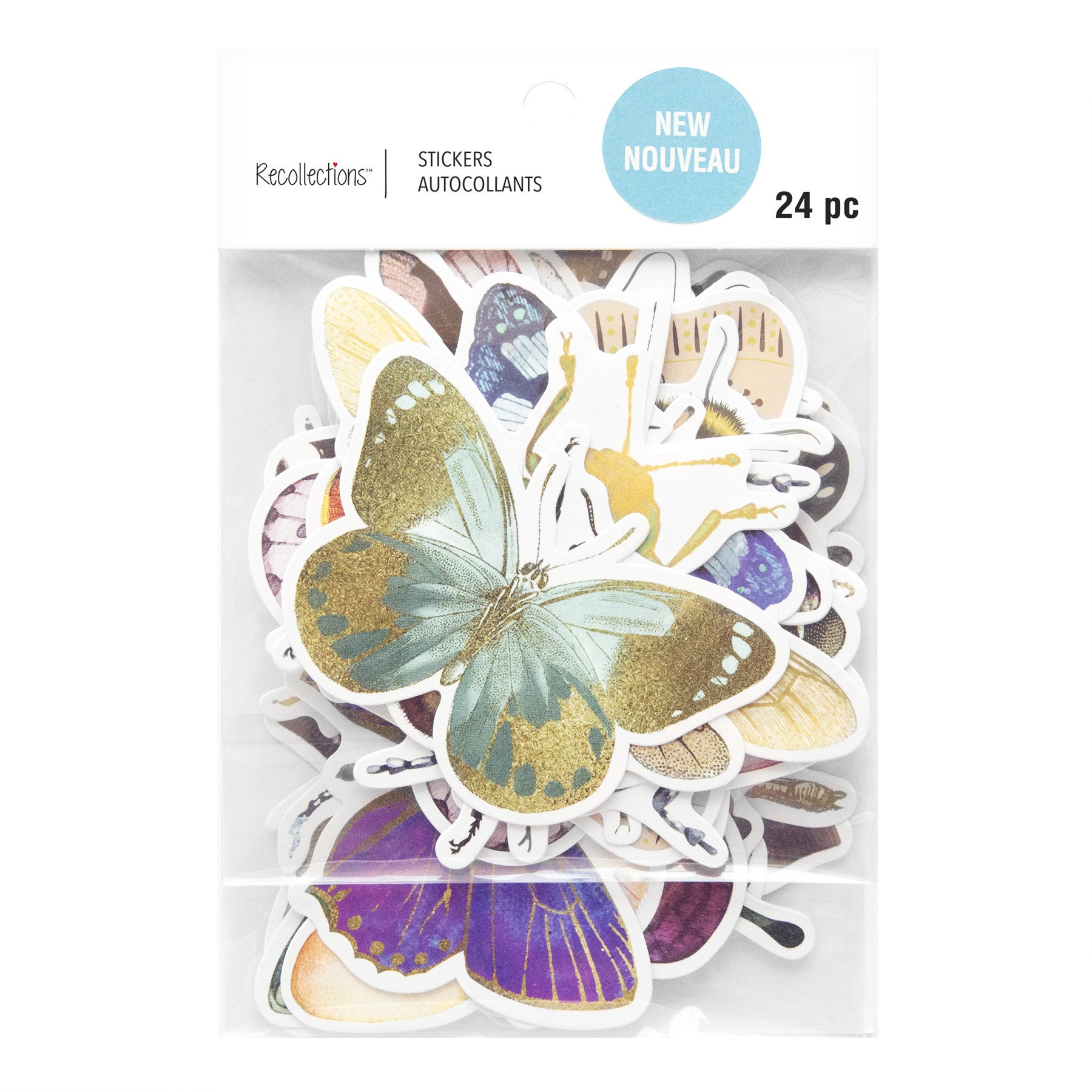 slide 2 of 5, Things With Wings Die Cut Stickers By Recollections, 4 in x 5.98 in