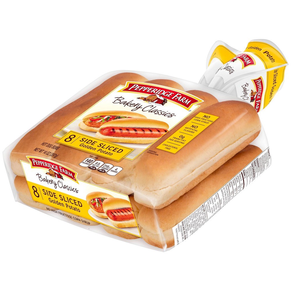 slide 7 of 7, Pepperidge Farm Top Sliced Golden Potato Hot Dog Buns, 14.000 oz