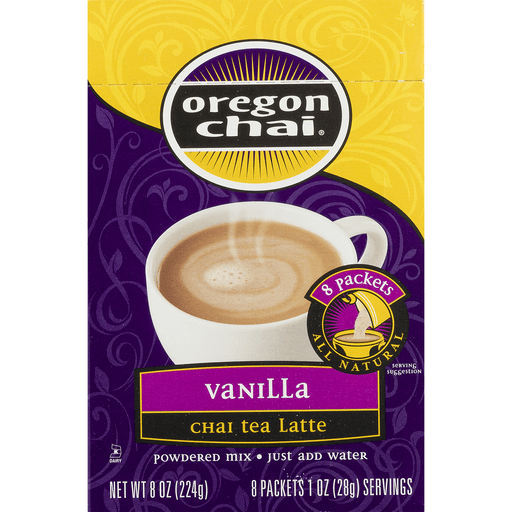 Oregon Chai Vanilla Chai Tea Latte Mix 8 Ct 1 Oz Shipt