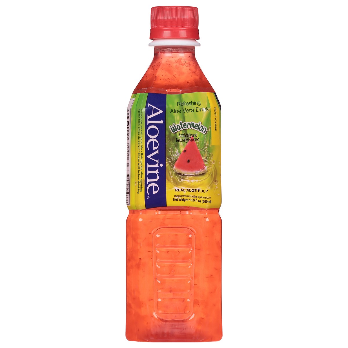 slide 1 of 13, Aloevine Refreshing Watermelon Aloe Vera Drink 16.9 fl oz, 16.9 fl oz