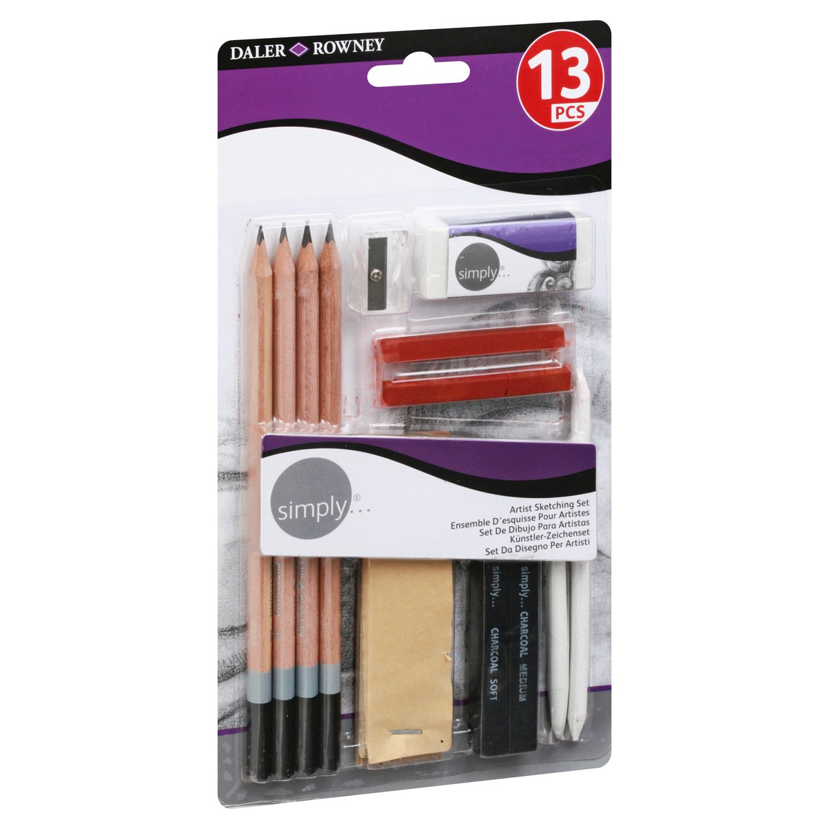 slide 9 of 9, Daler Rowney Simply Artist Sketching Set 1 ea, 1 ct