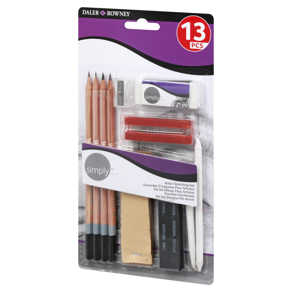 slide 5 of 9, Daler Rowney Simply Artist Sketching Set 1 ea, 1 ct