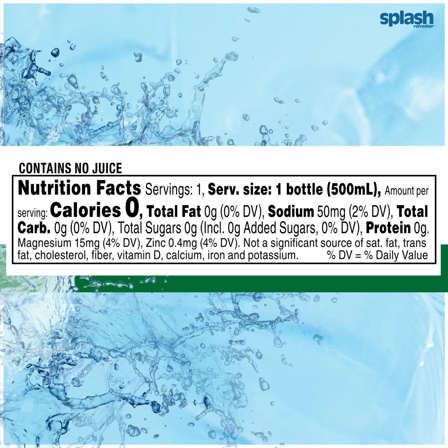 slide 3 of 8, Splash Refresher Lemon Flavored Water, 16.9 fl oz, 6 Pack, 6 ct
