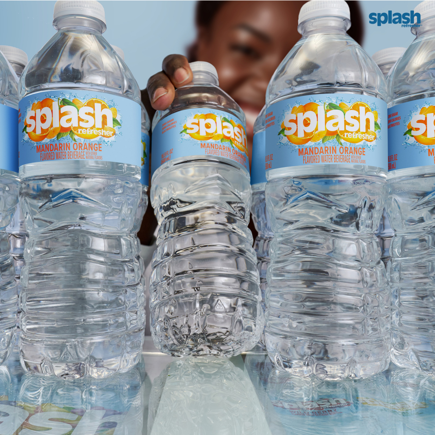 slide 8 of 8, Splash Refresher Mandarin Orange Flavored Water, 16.9 fl oz, 6 Pack, 6 ct