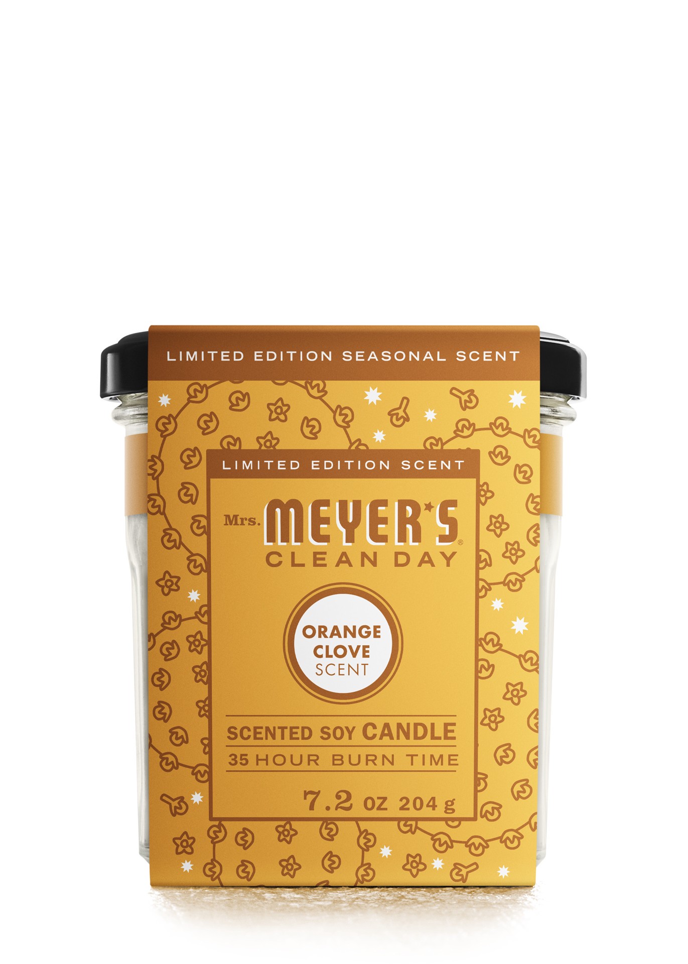 slide 8 of 10, Mrs. Meyer's Clean Day Scented Soy Candle, Large, Orange Clove Scent, 7.2 Ounce Candle, 7.2 oz