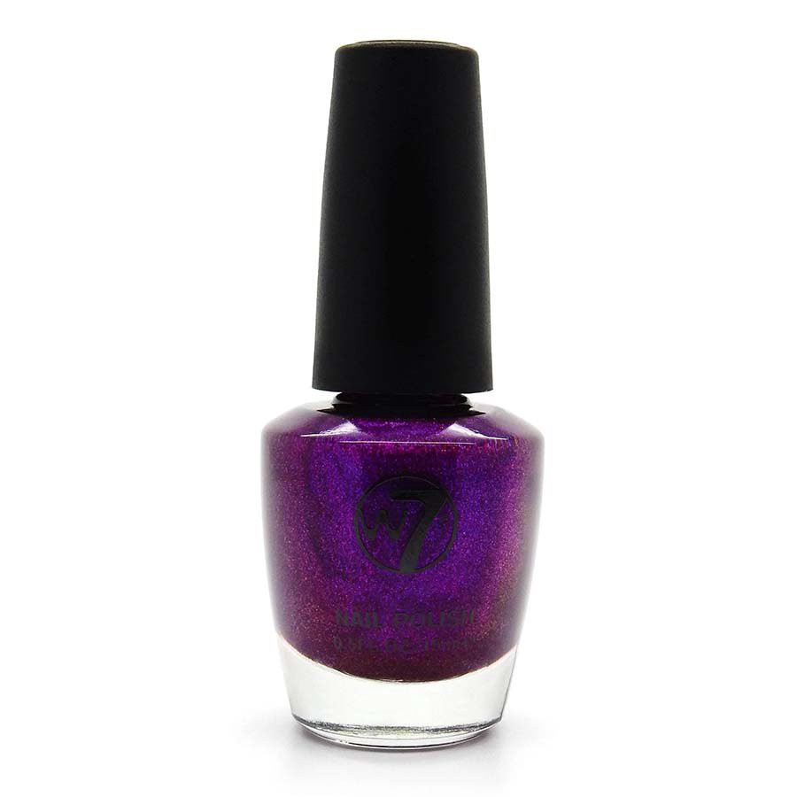 slide 1 of 1, W7 Nail Polish - Purple Rain, 1 ct