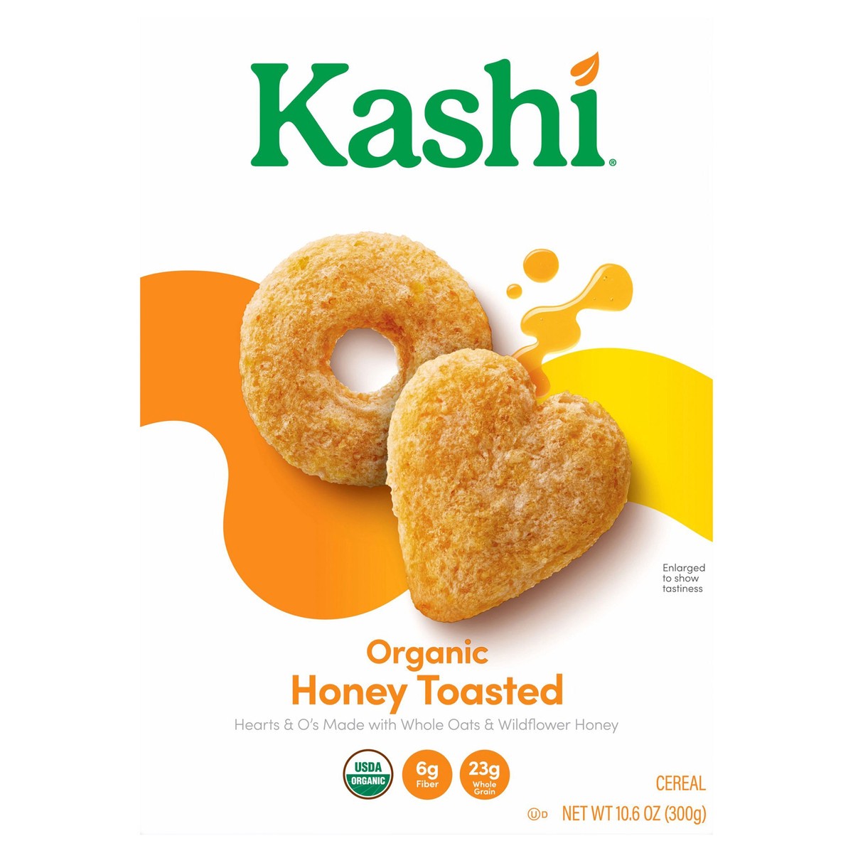 slide 13 of 13, Kashi Breakfast Cereal Organic Honey Toasted Oat, Family Breakfast, Box, 10.6 oz