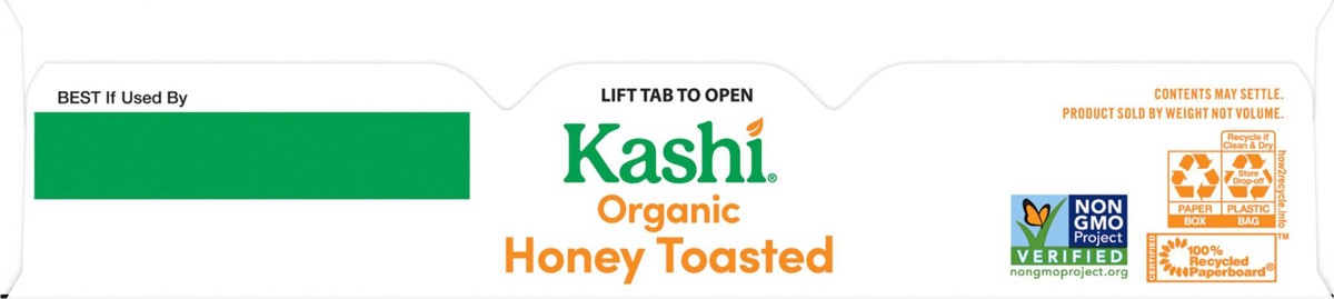 slide 10 of 13, Kashi Breakfast Cereal Organic Honey Toasted Oat, Family Breakfast, Box, 10.6 oz