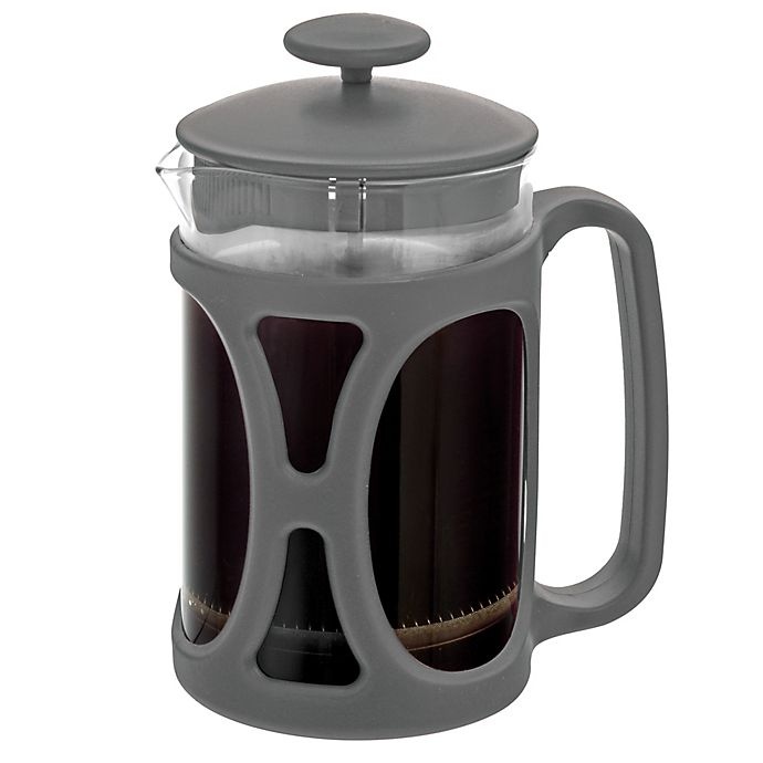 slide 3 of 3, GROSCHE Basel 6-Cup French Press - Grey, 1 ct