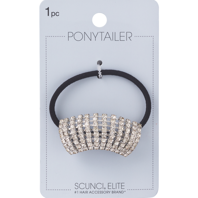 slide 1 of 1, scünci Metal Rhinestone Pony, 1 ct