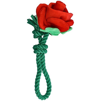 slide 1 of 1, Woof and Whiskers Red Rose Rope Plush Dog Toy, 1 ct