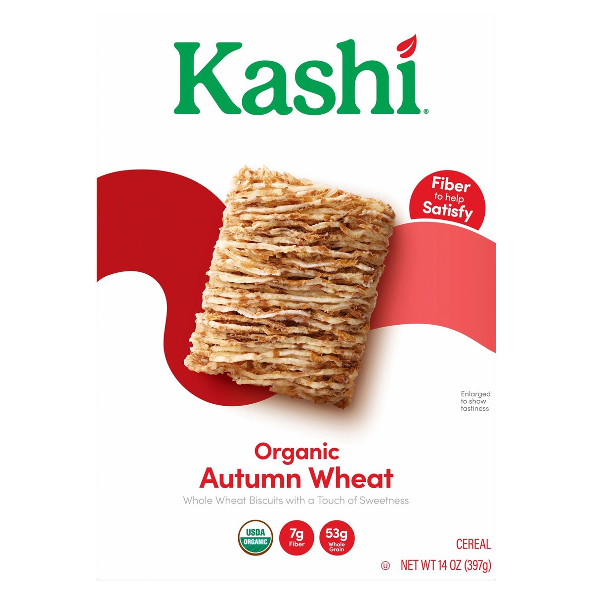 slide 4 of 12, Kashi Breakfast Cereal, Family Breakfast, Organic Fiber Cereal, Autumn Wheat, (1 Box) - 14 oz, 14 oz