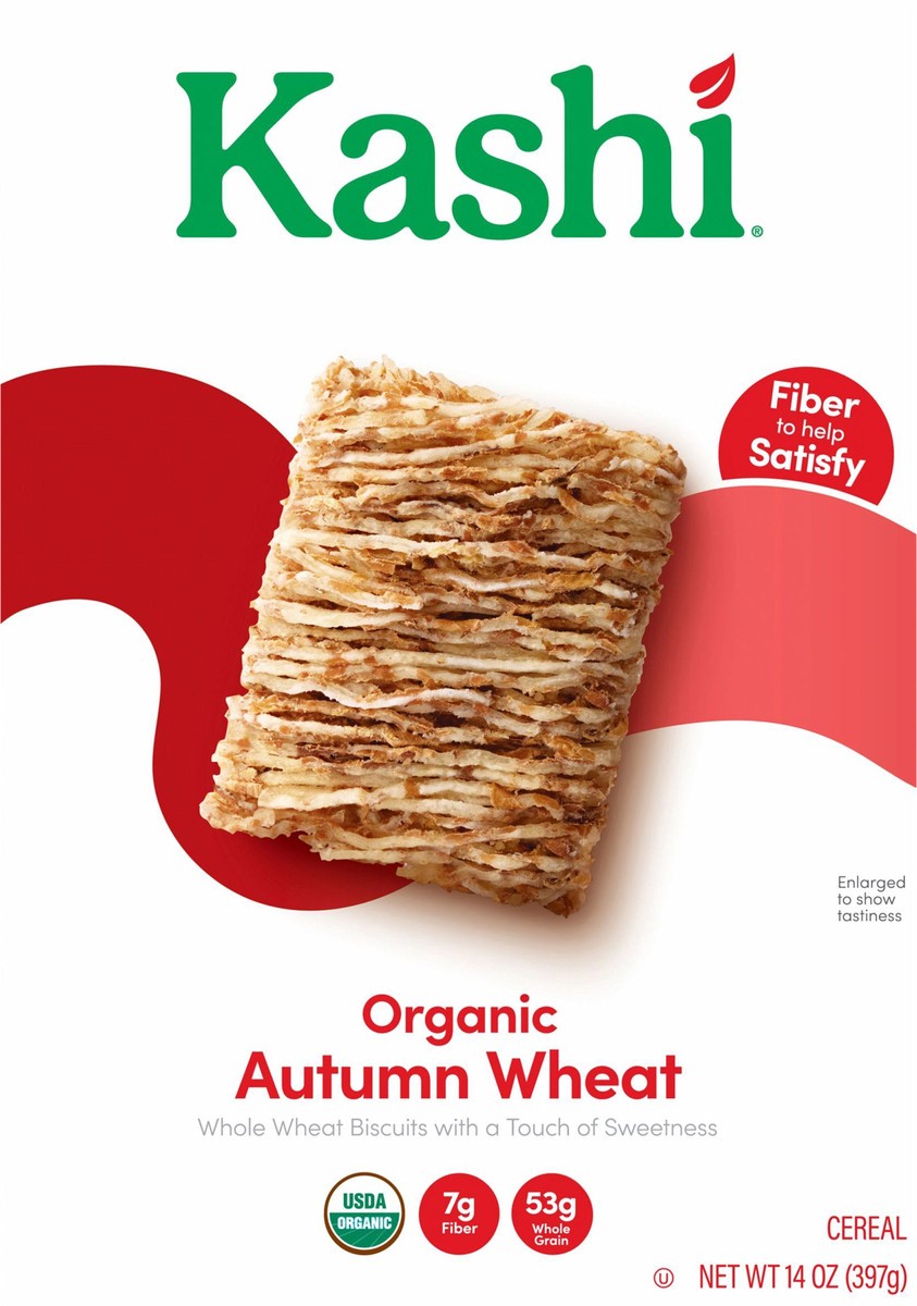 slide 12 of 12, Kashi Breakfast Cereal, Family Breakfast, Organic Fiber Cereal, Autumn Wheat, (1 Box) - 14 oz, 14 oz