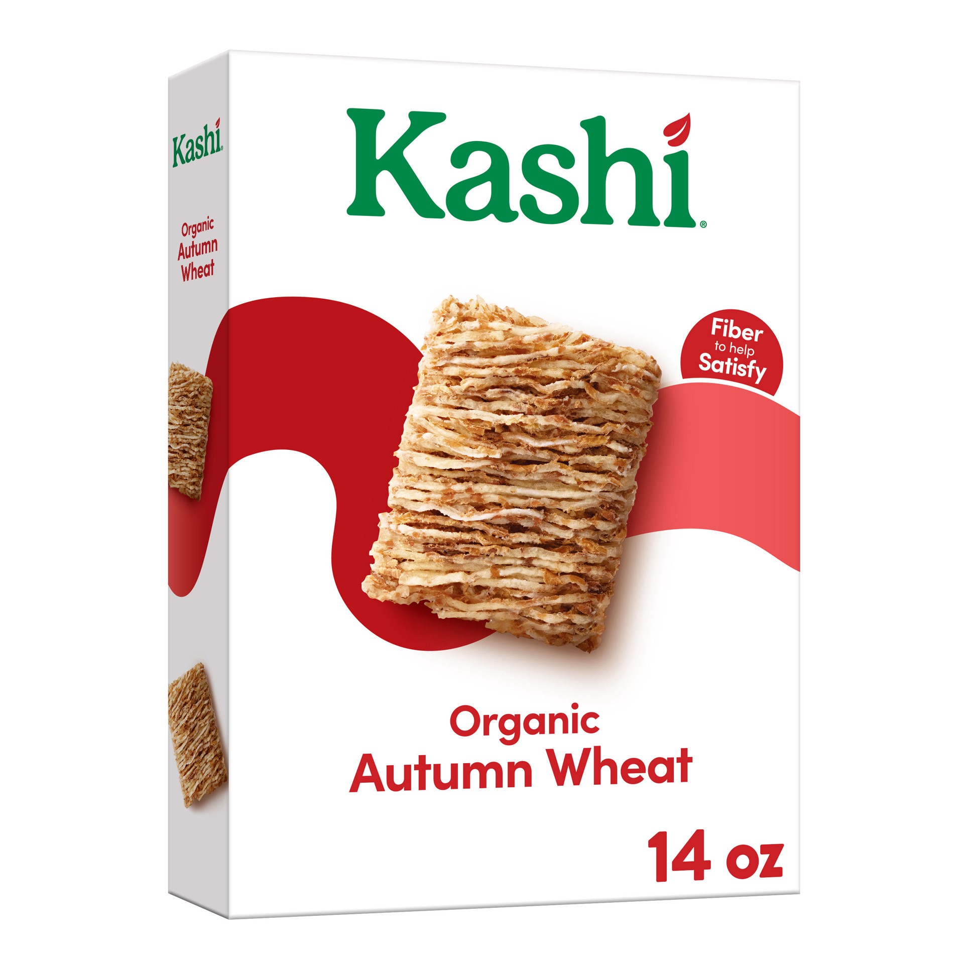 slide 1 of 12, Kashi Breakfast Cereal, Family Breakfast, Organic Fiber Cereal, Autumn Wheat, (1 Box) - 14 oz, 14 oz