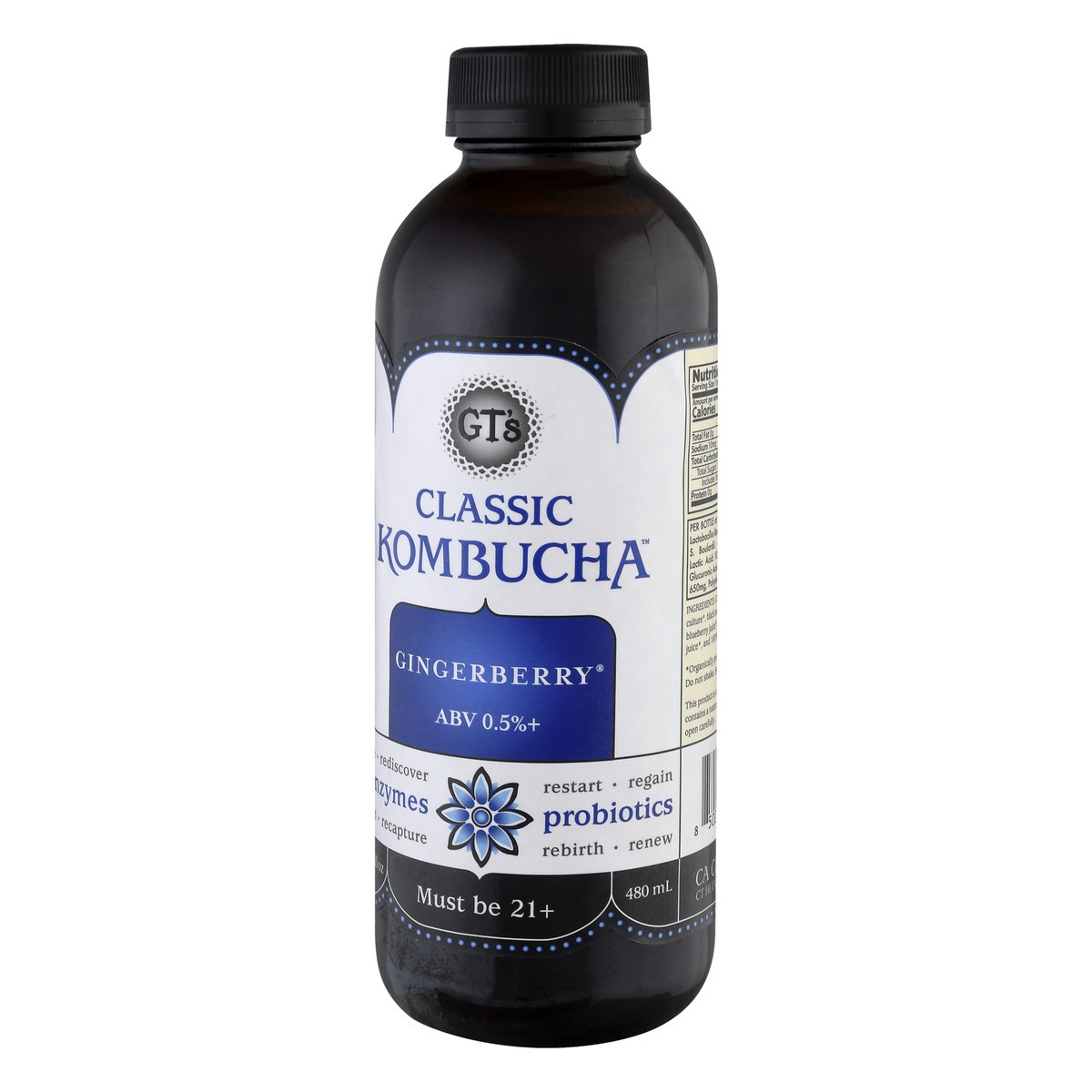 slide 3 of 9, GT's Kombucha Gingerberry, 16 oz