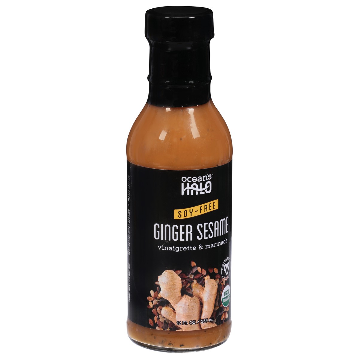 slide 6 of 9, Ocean's Halo Ginger Sesame Vinaigrette & Marinade, Soy-Free, 12 fl oz