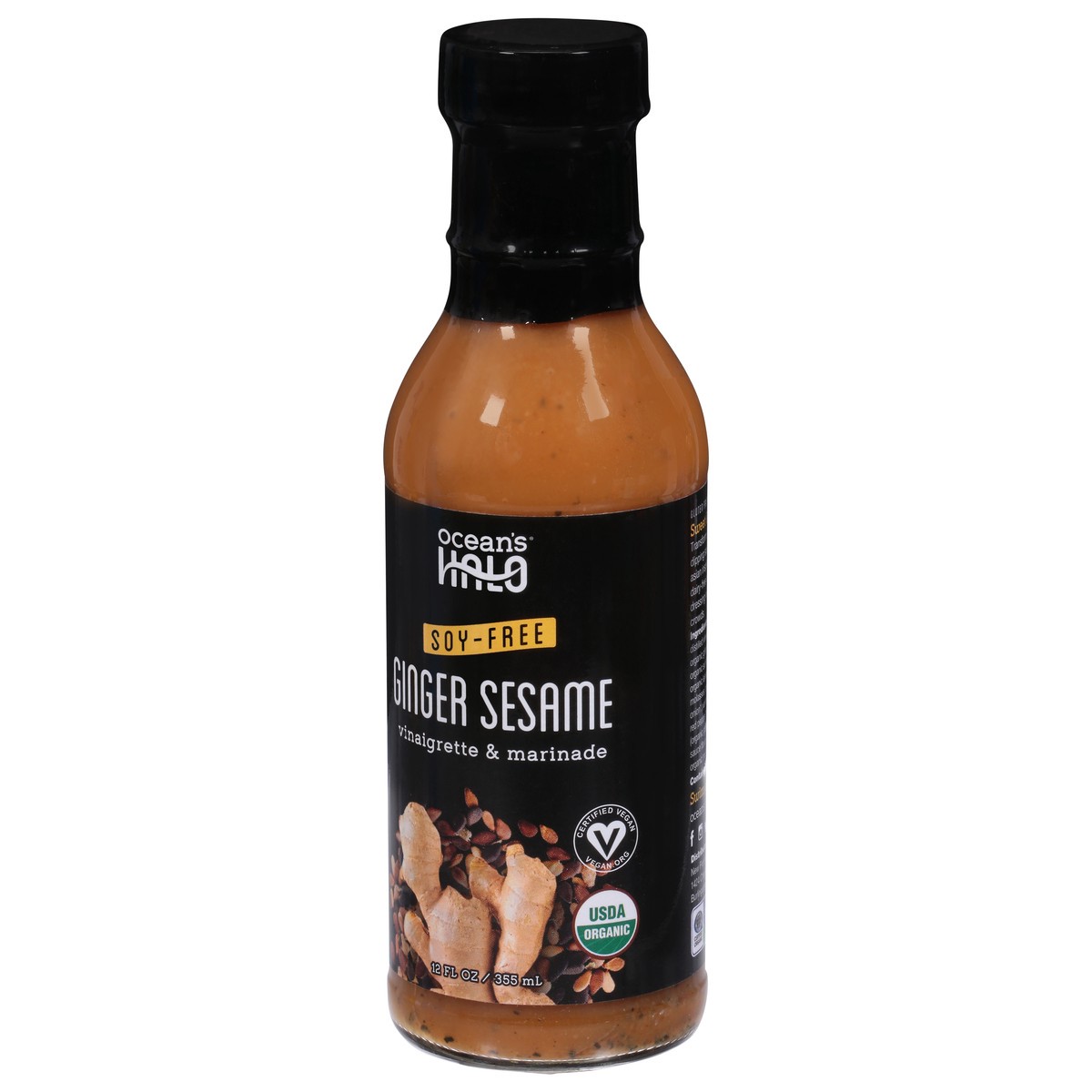 slide 3 of 9, Ocean's Halo Ginger Sesame Vinaigrette & Marinade, Soy-Free, 12 fl oz