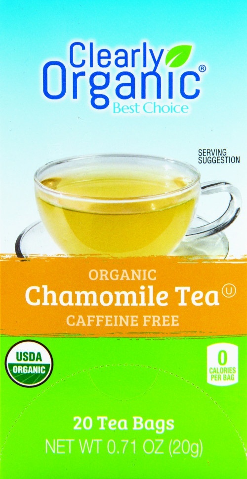 slide 1 of 1, Clearly Organic Chamomile Tea Caffeine Free, 20 ct