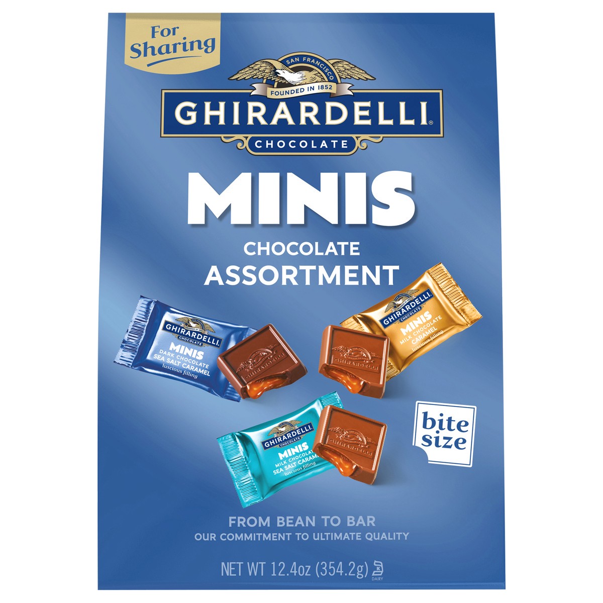 slide 1 of 5, GHIRARDELLI Minis Chocolate Assortment, 12.4 Oz Bag, 12.4 oz