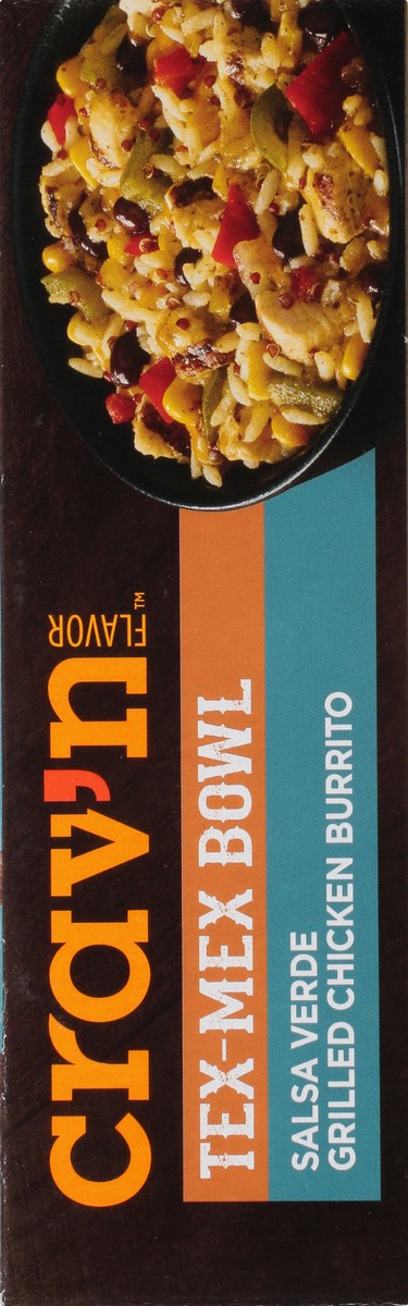 slide 9 of 9, Crav'n Flavor Salsa Verde Grilled Chicken Burrito Tex-Mex Bowl 10.6 oz, 10.6 oz