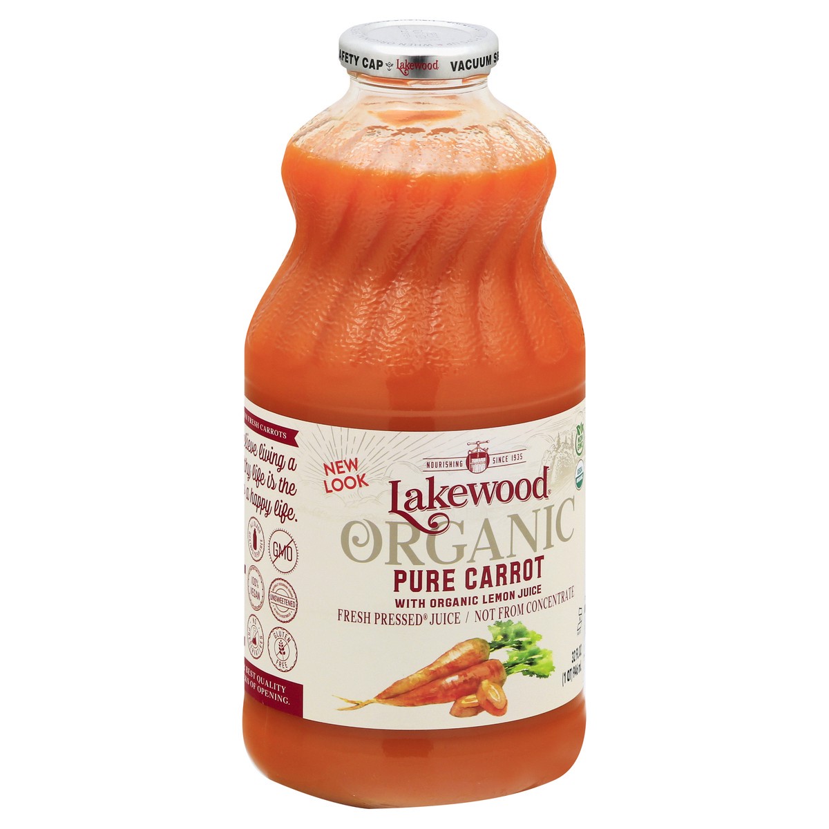 slide 11 of 13, Lakewood Organic Pure Carrot Pressed Juice - 32 oz, 32 oz